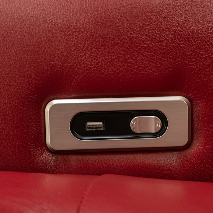 270 Degree Swivel Power Recliner With Tray Table, Phone Holder, Cup Holder, USB Port