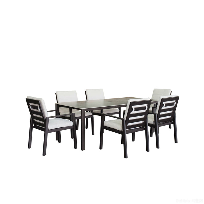 Verona - Dining Table - Dark Espresso / Gray