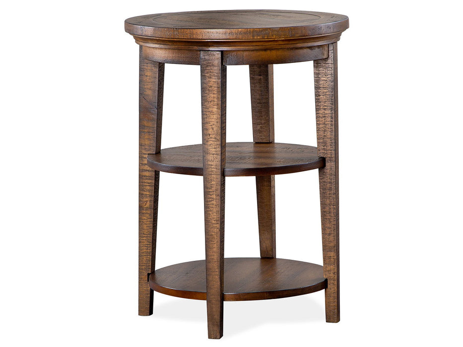 Bay Creek - Round Accent End Table - Toasted Nutmeg