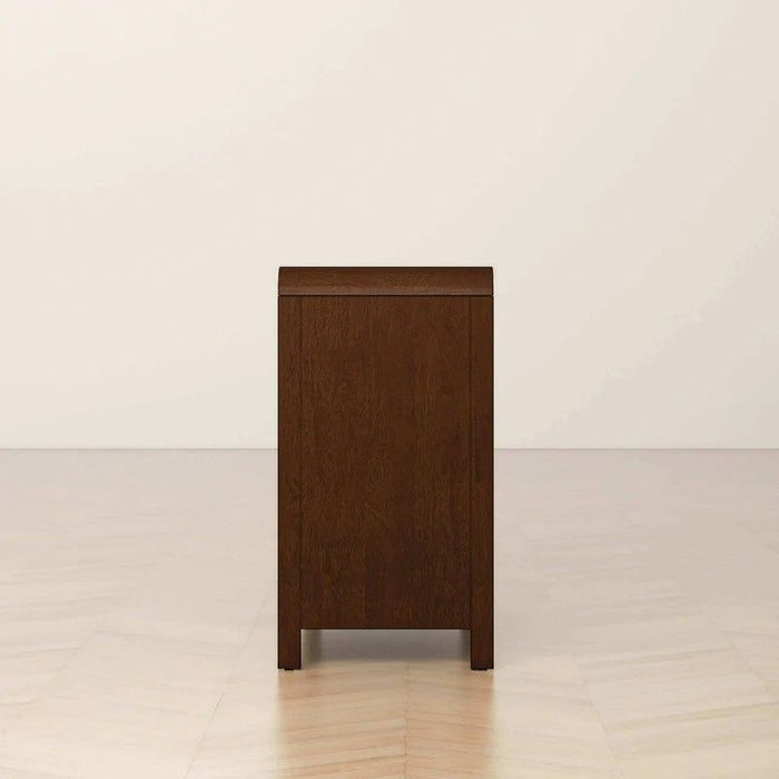 Lionel - Mid-Century Modern Solid Wood 6 Drawer Dresser - Brown