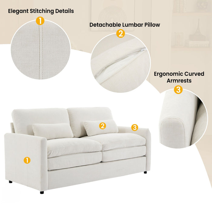 Cloud Sofa Set Couch For Living Room - Beige