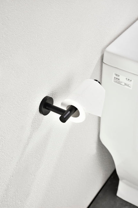 Toilet Paper Holder For Bathroom 2 Pack Tissue Holder Dispenser Stainless Steel Rustproof Toilet Roll Holder Wall Mount Matte Black