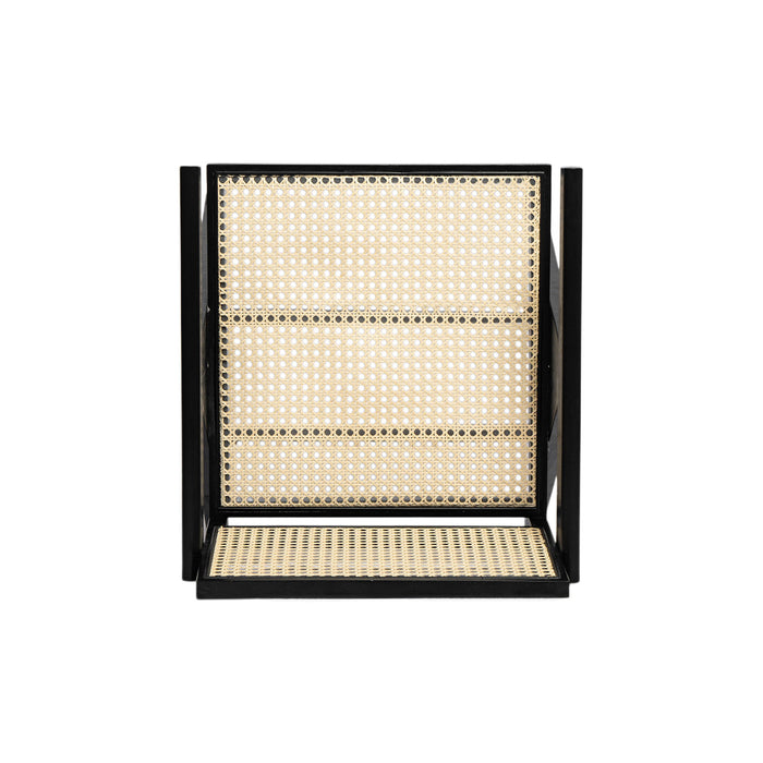 Chandigarh Arm Dining Chair With Natural Cane Design (Set of 2)