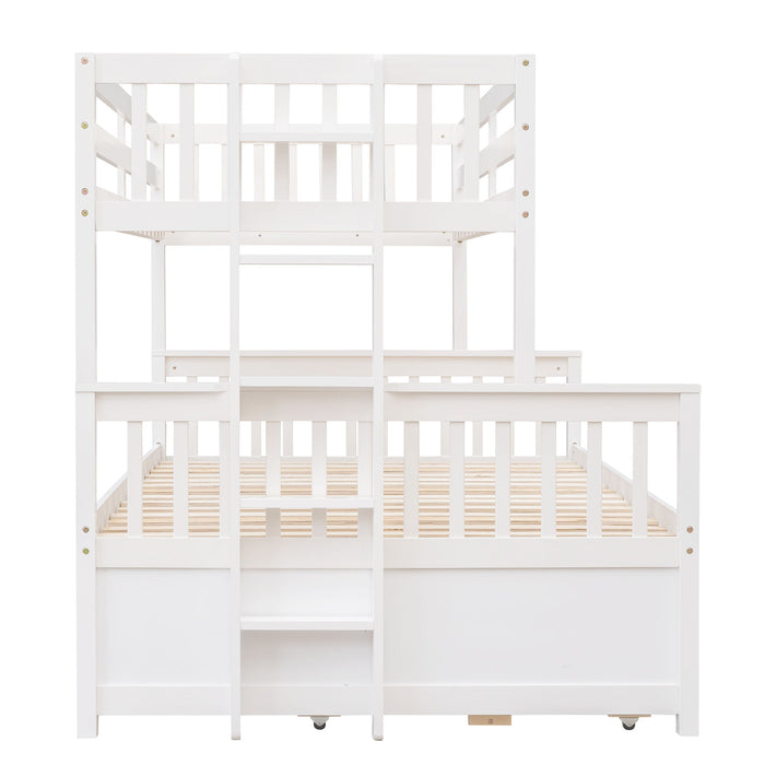 Bunk Bed With Twin Size Trundle And Drawers