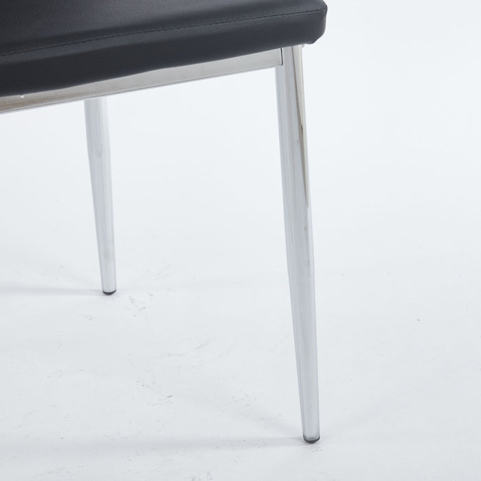 Chrome Leg Dining Chair (Set of 4)