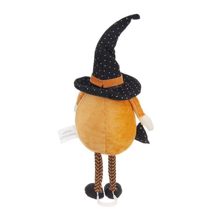 Standing Gnome With Gnome & Holding Banner, For Halloween Decor