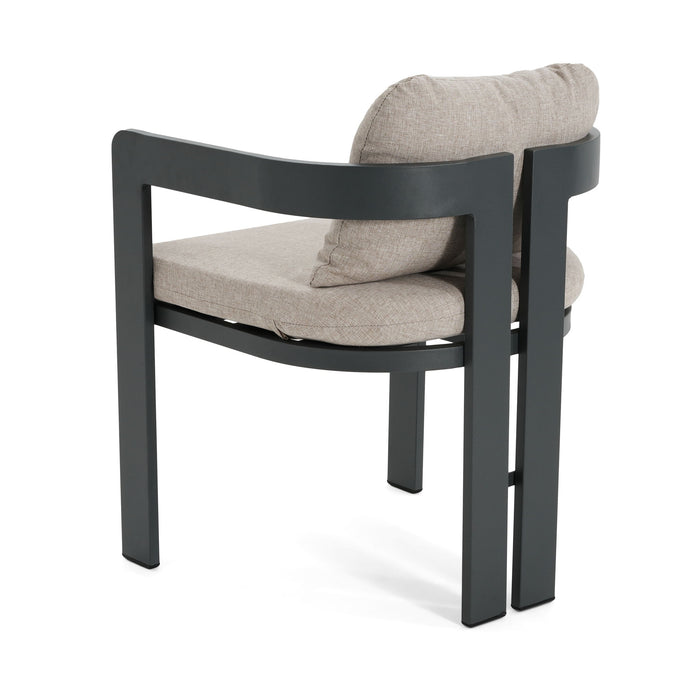 Pula - Patio Outdoor Aluminum Dining Chair (Set of 2)