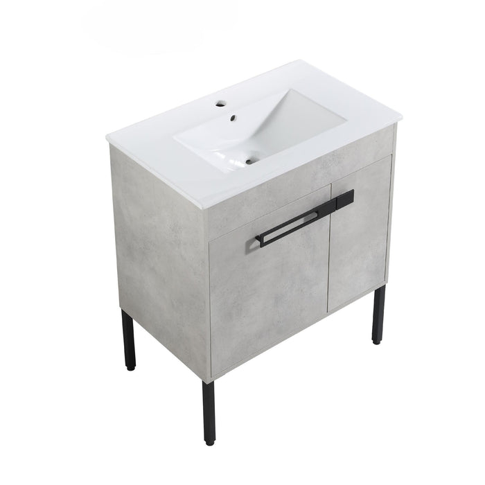 30 Inch Bathroom Vanity With Sink, Freestanding Bathroom Vanity Or Floating Is Optional