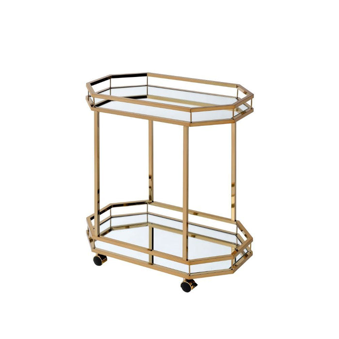 Lacole - Serving Cart - Mirrored & Champagne