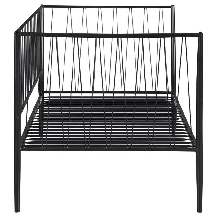 Richland - Metal Twin Daybed Bed Frame - Matte Black