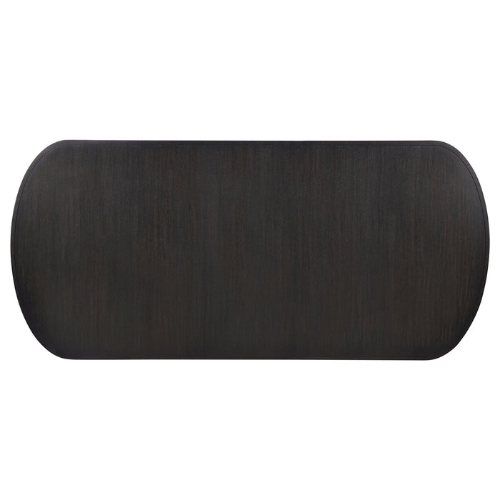 Leandro 7-piece Rectangular Dining Table Set Burnished Black