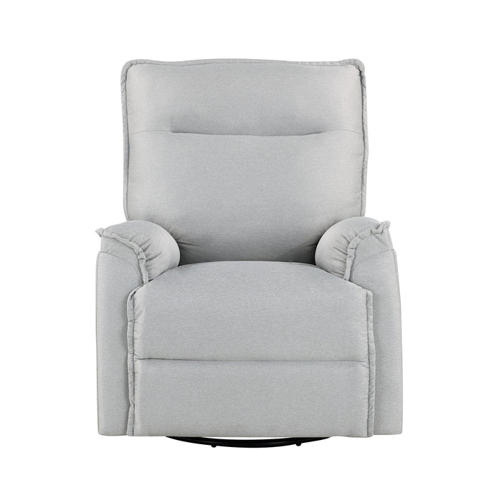 360 Degree Swivel Recliner Manual Recliner Chair Theater Recliner Sofa For Living Room, Grey
