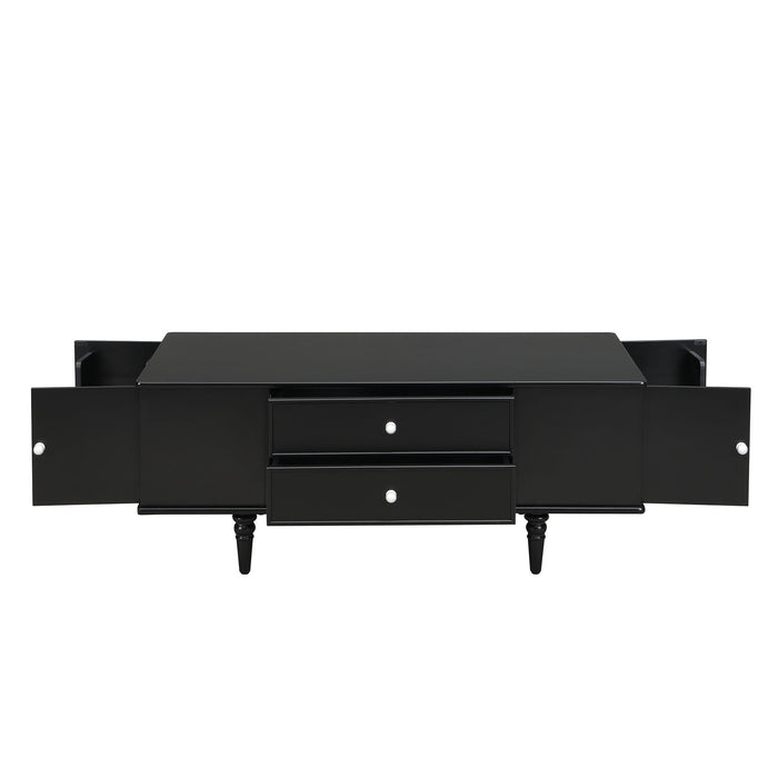 Modern Rectangle Coffee Table With Four Drawers