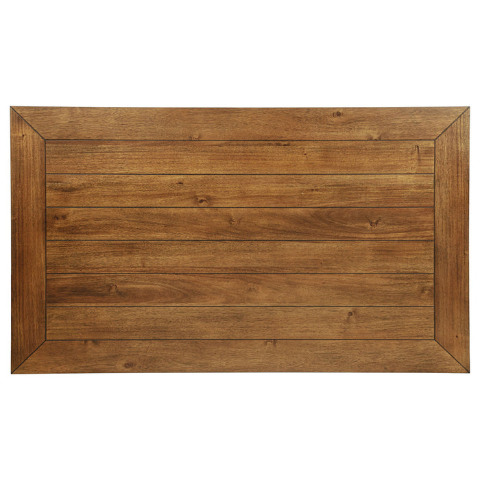 Atwood 5-piece Rectangular Wood Dining Set Warm Brown