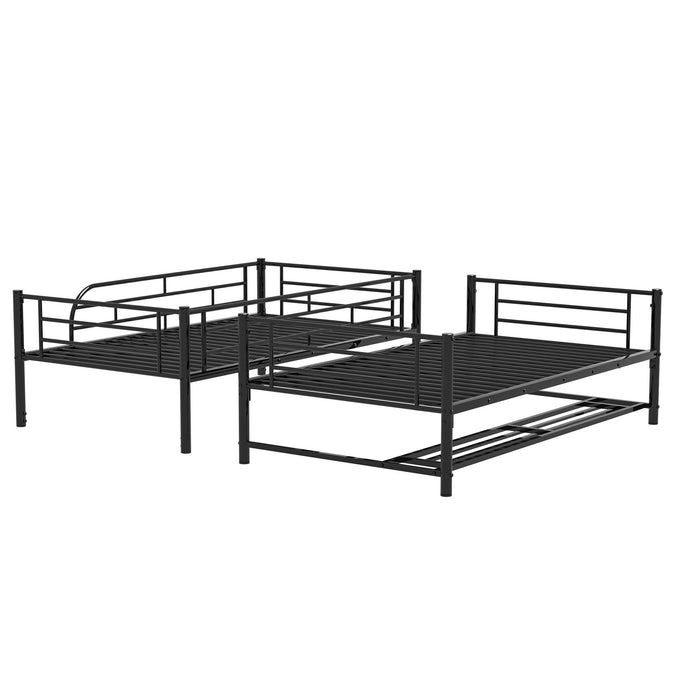 Metal Bunk Bed & Shelf And Guardrails