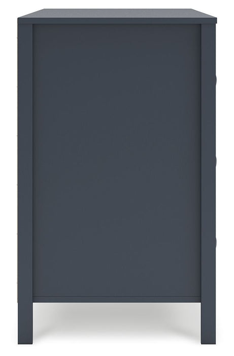 Simmenfort - Six Drawer Dresser - Navy Blue