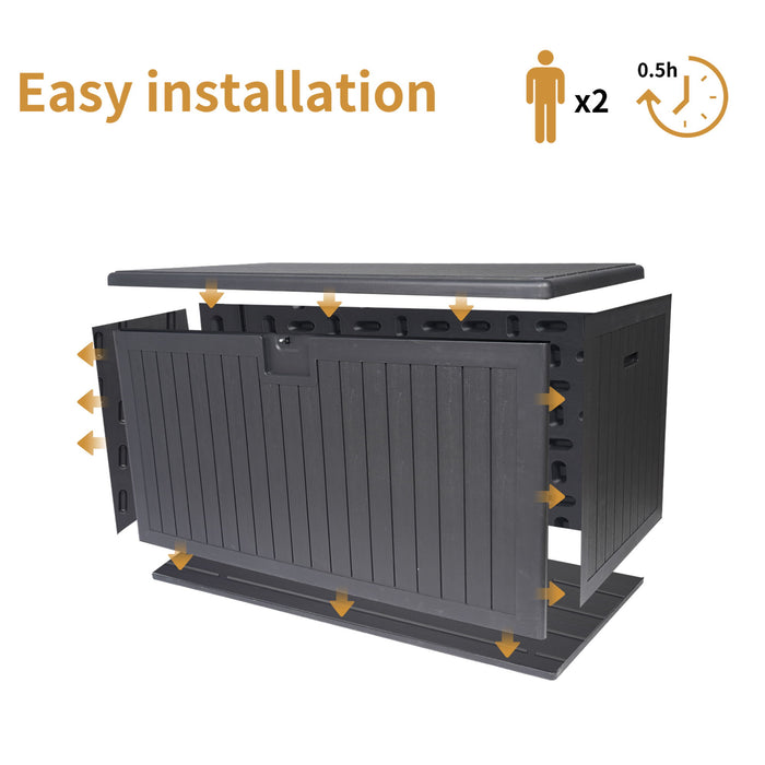 Outdoor Large Storage Box With Lockable Storage Containers