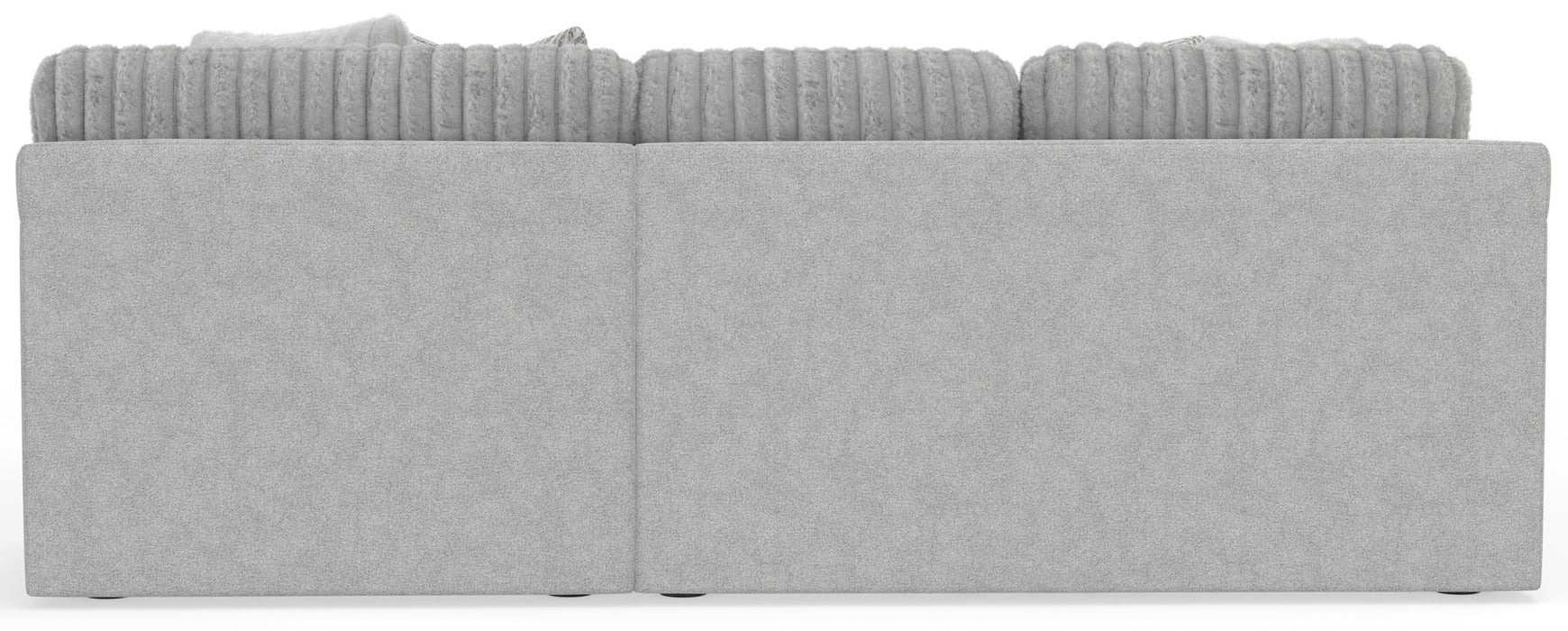 Logan - Upholstered Sectional With Comfort Coil Seating - 46" Cocktail Ottoman And Accent Pillows Included