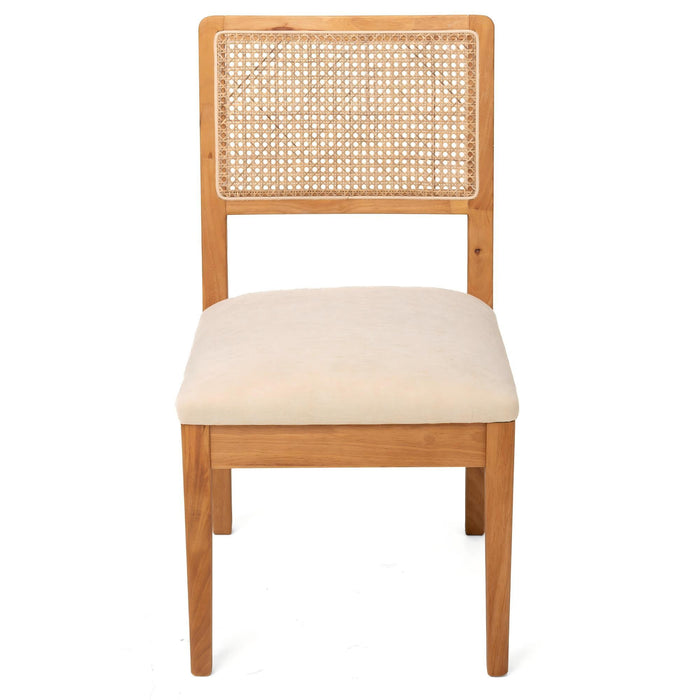 Compact Ergonomic Upholstered Side Chairs (Set of 2)