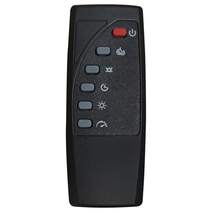 Carey - 79" TV Stand Fireplace Media Console - Dark Pine