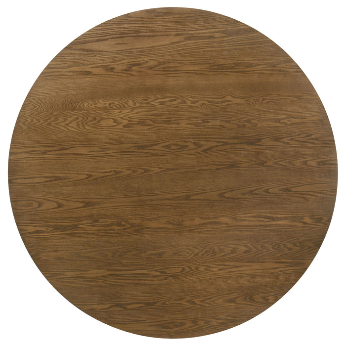 Franklin 5-piece 54-inch Round Dining Table Set Dark Brown