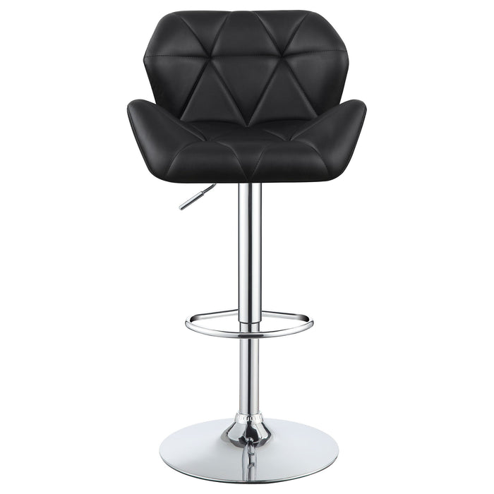 Adjustable Bar Stool With Height-Adjustable Base (Set of 2)