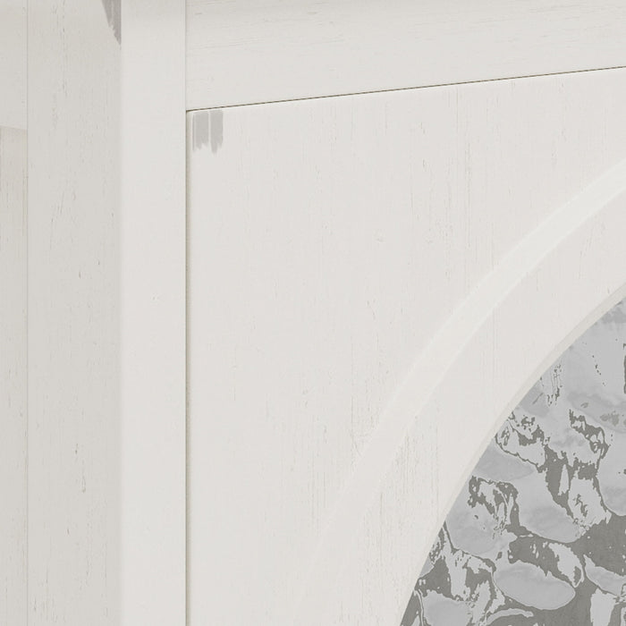 Vintage Farmhouse Bathroom Vanity With Ceramic Sink