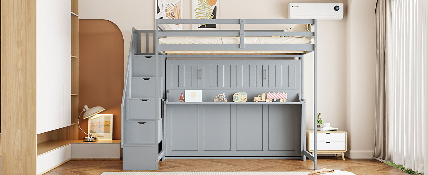 Murphy Bed With Smart Hydraulic System And Desk Design