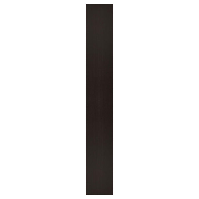 Rectangular Bookcase Tall Slim Storage With 9 Shelves - Brown