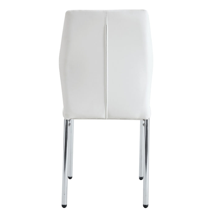 Luxury Simple High Resilience Dining Chair With Metal Legs