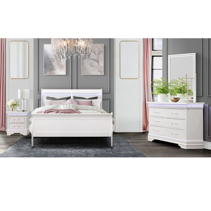Charlston - 5 Piece Bedroom Set With LED Headboard