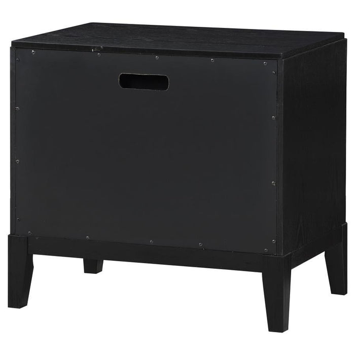 Brookmead - 2-Drawer Nightstand - Black