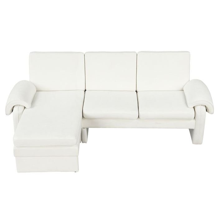 Convertible Futon Sofa Bed With Adjustable Backrest, Reversible Chaise Lounge And 2 Removable Armrest Pillows