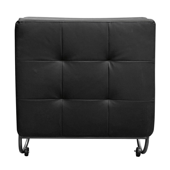 Senon - Adjustable Chair Futon) - Silver & Black
