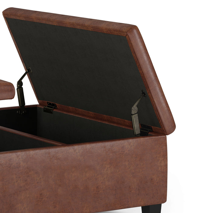 Ellis - Coffee Table Storage Ottoman Contemporary Design