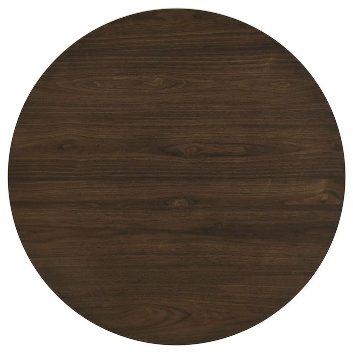 Hamlyn 5-piece Round Wood Dining Set Walnut