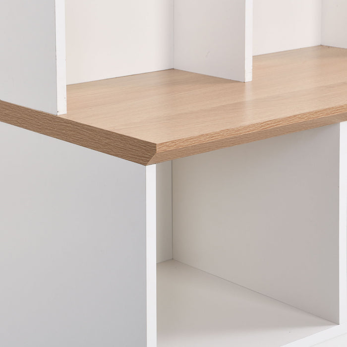 Minimalist Shoe Cabinet With Cube Storage & Shelves