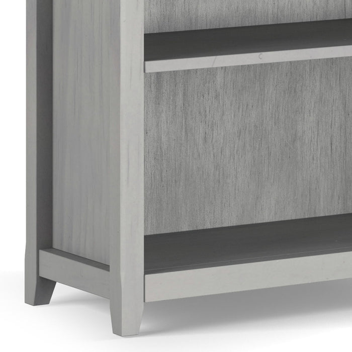 Amherst - 5 Shelf Bookcase - Fog Gray