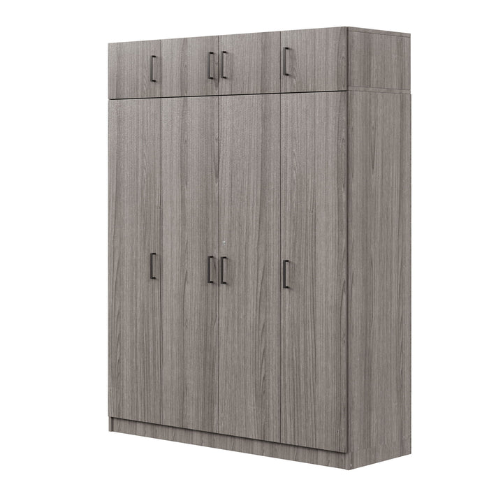 Contemporary 4 Door Wardrobe With 1 Drawer And Top Cabinet