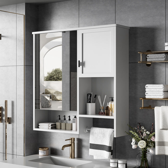 Modern Wall Mounted Bathroom Medicine Cabinet, Bathroom Wall Storage Cabinet With Mirror