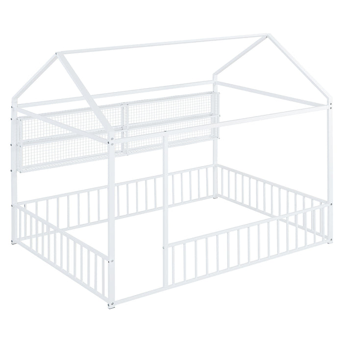 House Frame With Fence And Shelves