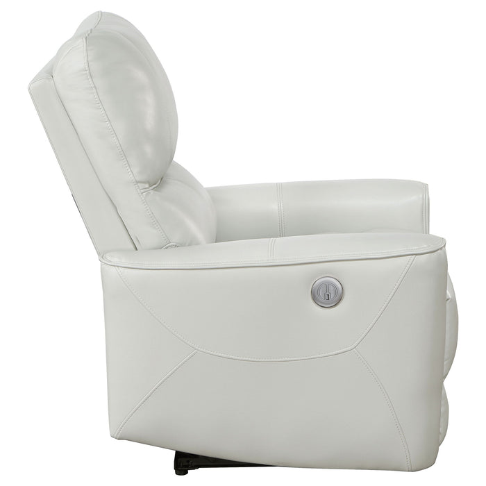 Greenfield Upholstered Power Recliner Chair Dove Grey