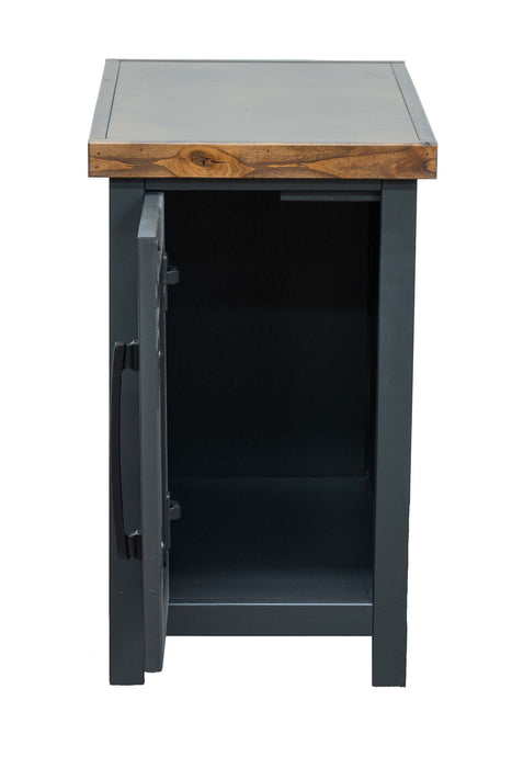 Chairside Table - Black / Whiskey