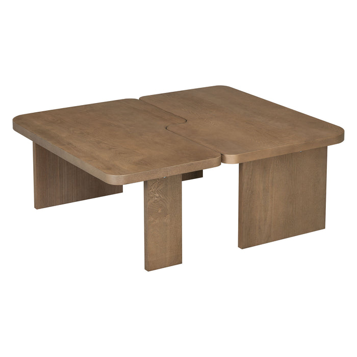 Modern Minimalist Coffee Table Set With Splicing Design