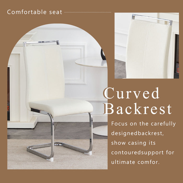 Dining Chairs With Ergonomic Backrest