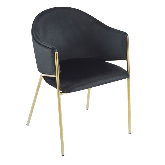 Modern Upholstered Dining Chair With Frame And