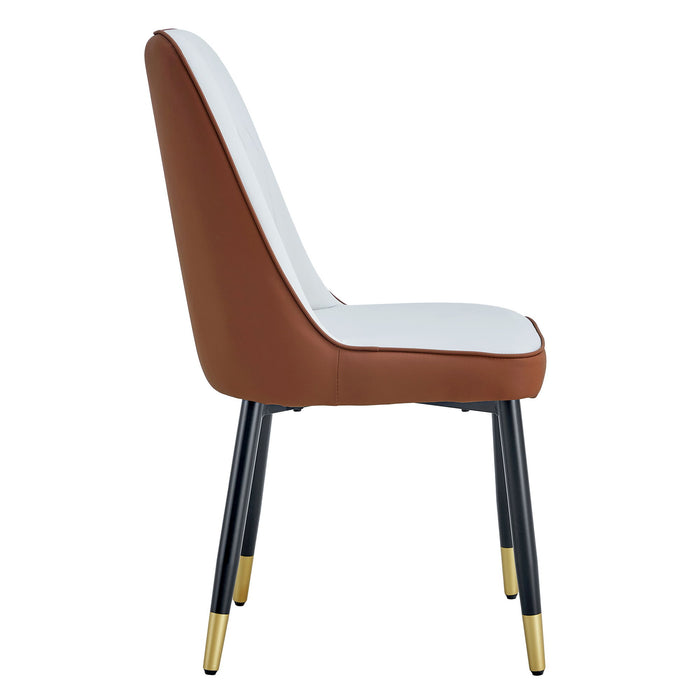 Modern Dining Chair With Metal Leg