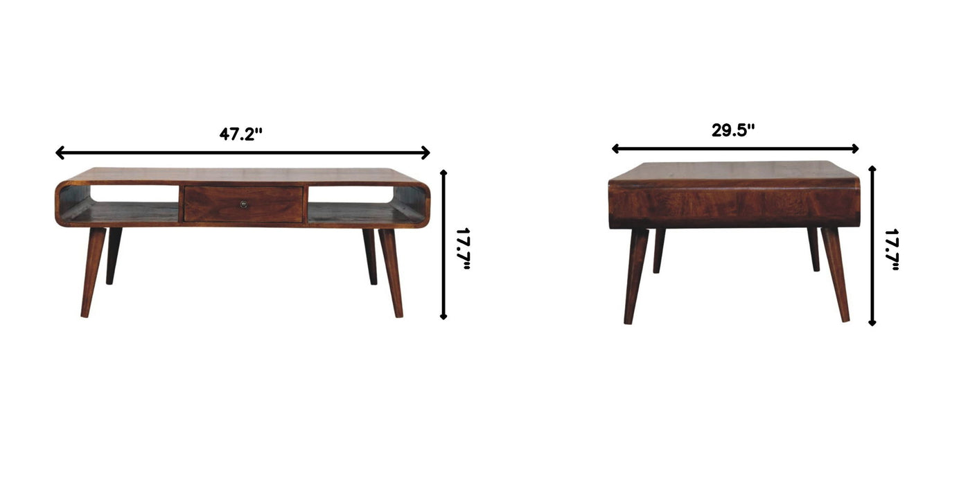 Avora - 2 Drawer Coffee Table - Brown