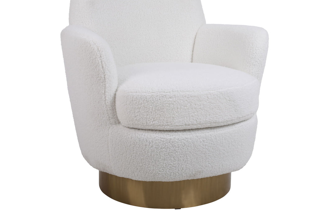 Teddy Swivel Barrel Chair, Swivel Accent Chairs Armchair For Living Room