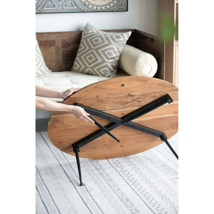 Oval Cofe Table - Brown